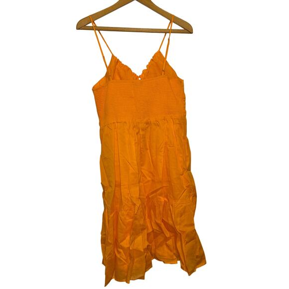 Rails NWT Chrissy Tangerine Cotton Cut Out Sleeveless Mini Dress Size XL - Picture 4 of 10